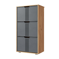 Тумба Эмилия ЭЛ-43 дуб крафт золотой/графит 