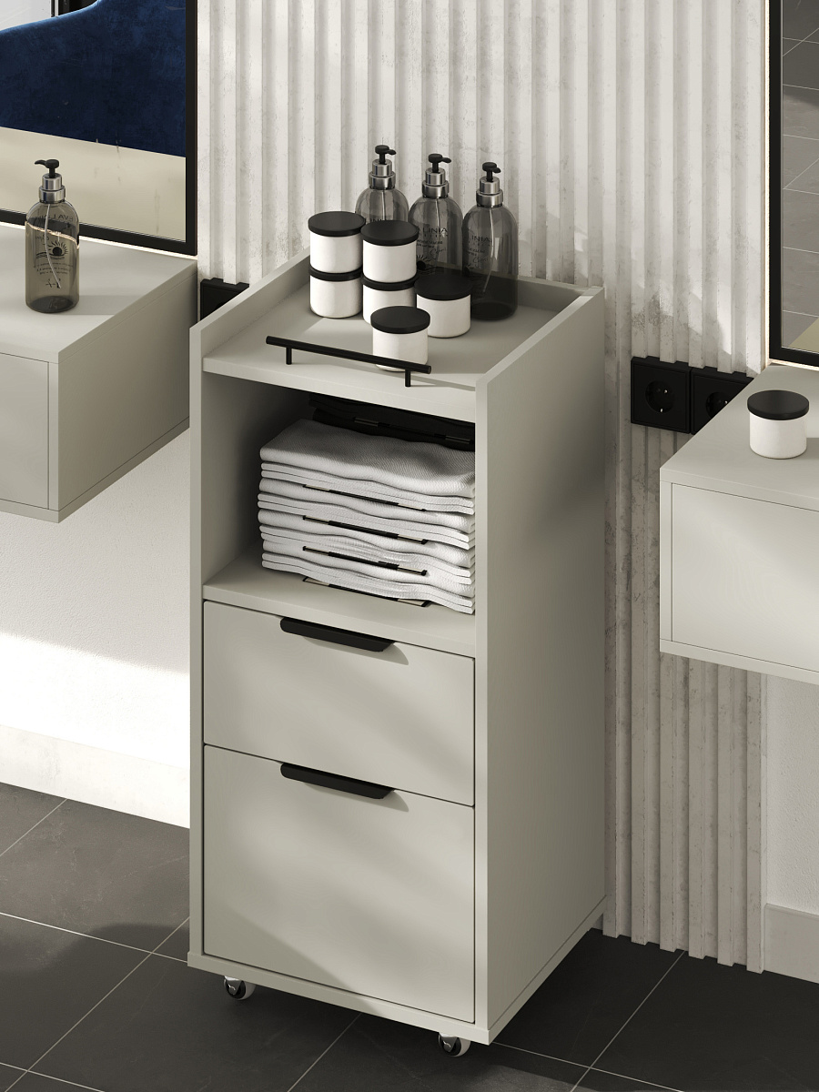 Тумба комбинированная К-33 глиняный серый/риолит