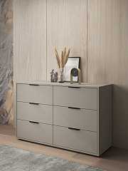 Комод Оптима ОП-15 (1202х426) глиняный серый/риолит