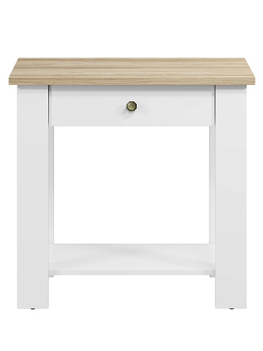 Стол С-301 белый структурный/блэквуд ячменный