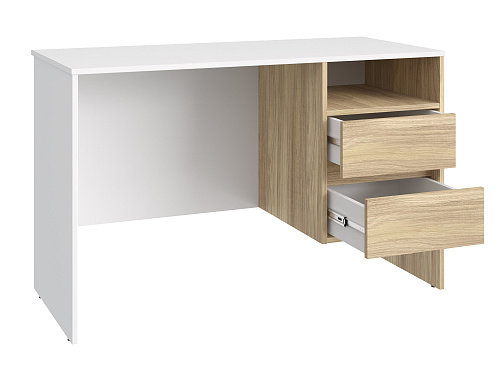 Стол Оскар ОС-23 белый структурный/блэквуд ячменный