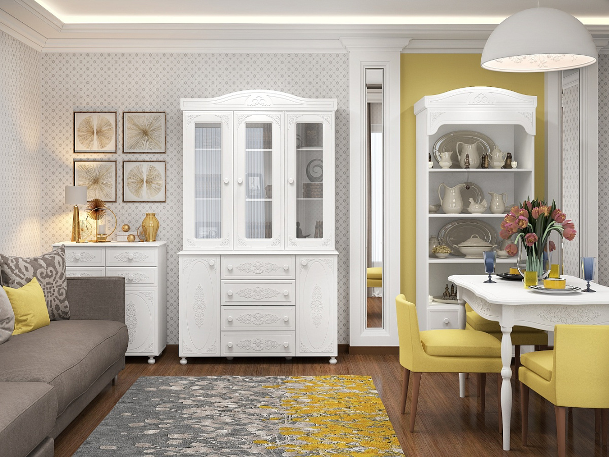 Стол кухонный Ассоль АС-31 белое дерево