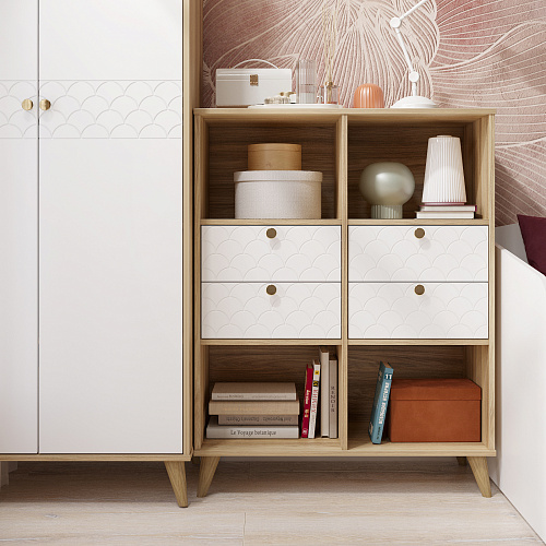 Тумба Велламо ВО-04 блэквуд ячменный/бланж