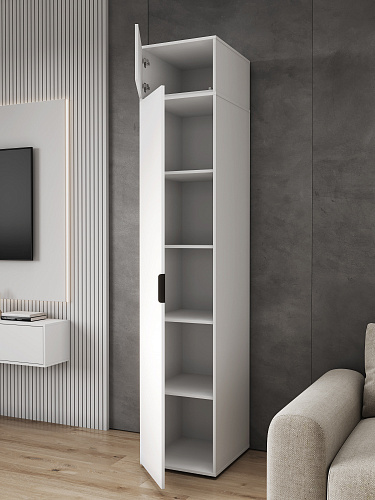 Антресоль Оптима ОП-10 белый структурный/меренга