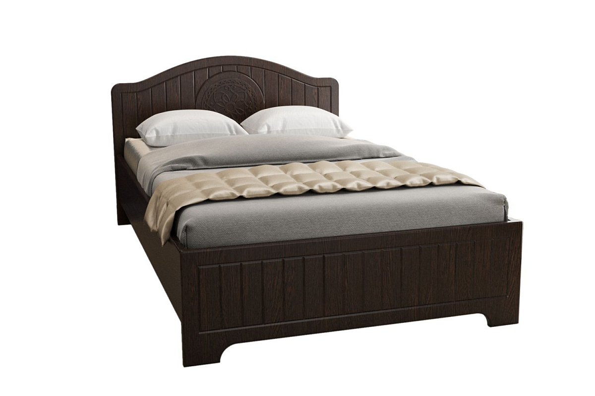 Кровать «Монблан» МБ-601К (2000х1200) венге/орех шоколадный