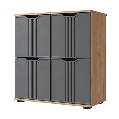 Тумба Эмилия ЭЛ-45 дуб крафт золотой/графит