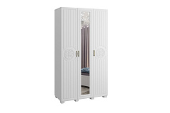 Шкаф «Монблан» МБ-24К комбинированный белое дерево