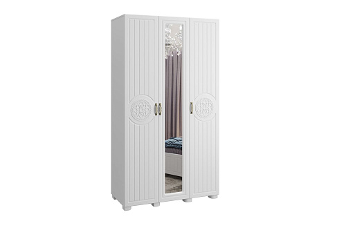 Шкаф «Монблан» МБ-24К комбинированный белое дерево