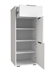 Тумба Оптима ОП-08 белый структурный/меренга