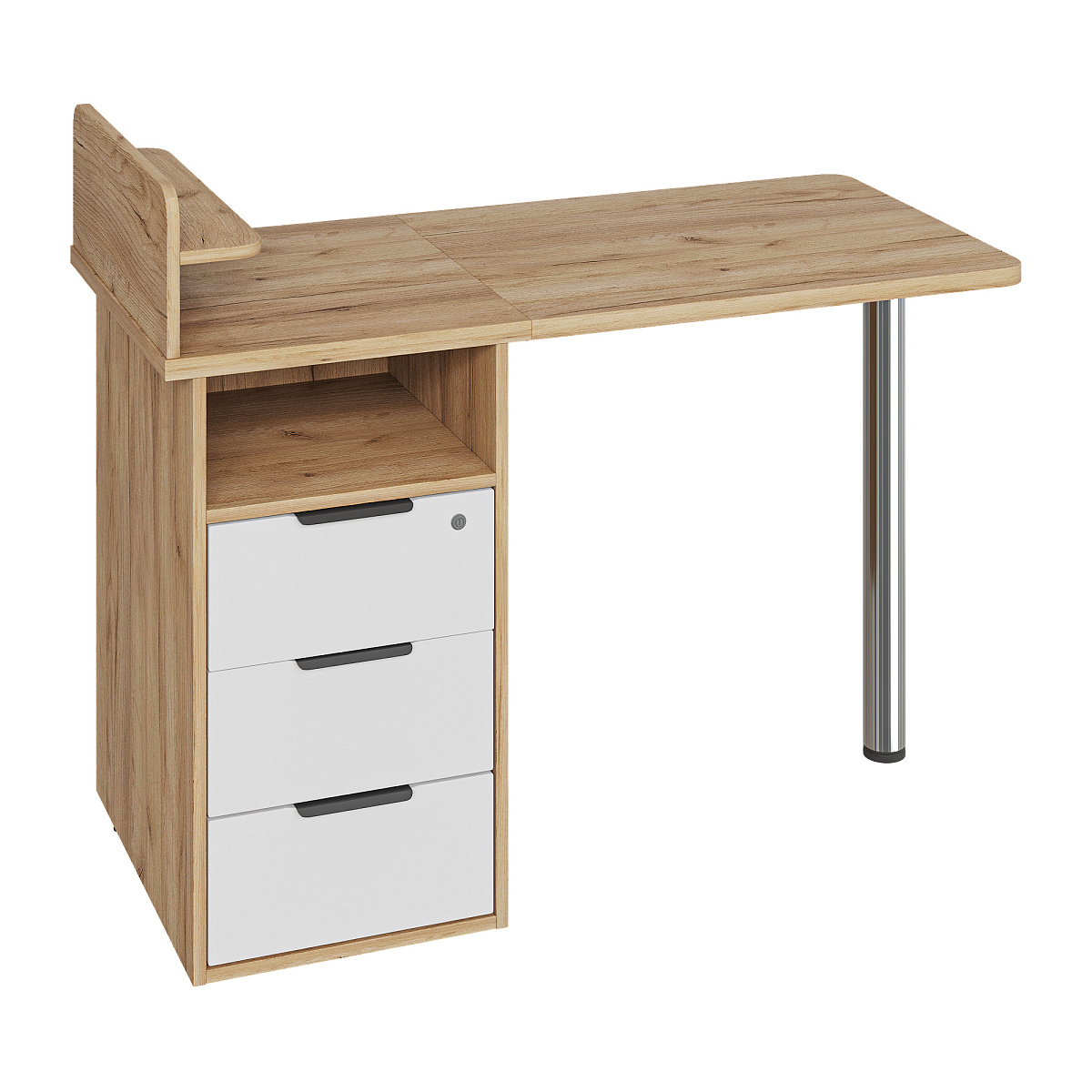 Стол С-405 дуб крафт золотой/меренга