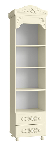 Шкаф-пенал открытый Ассоль плюс АС-43 ваниль