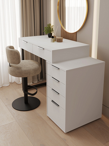 Стол Оптима ОП-18 белый структурный/меренга