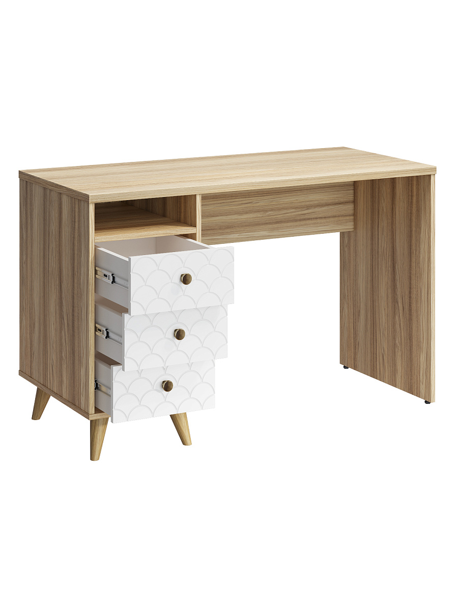 Стол Велламо ВО-18 блэквуд ячменный/бланж (левый)