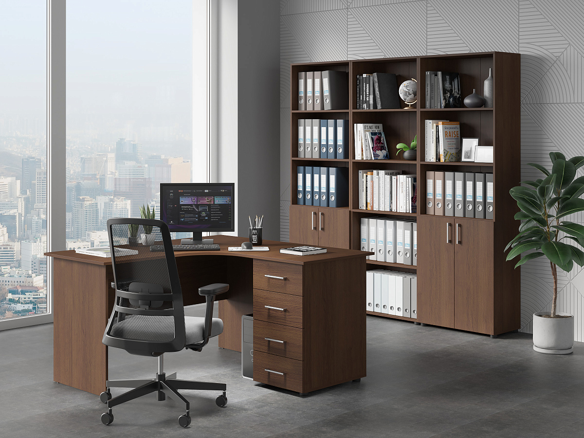 Шкаф-пенал открытый ОФ-301К венге