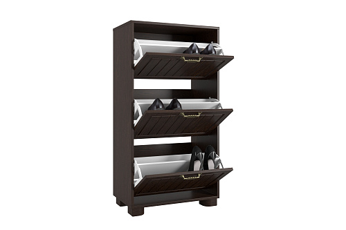 Тумба для обуви (обувница) «Монблан» МБ-34К венге/орех шоколадный