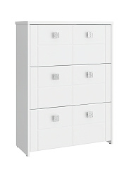 Шкаф под обувь Изабель ИЗ-55К белое дерево