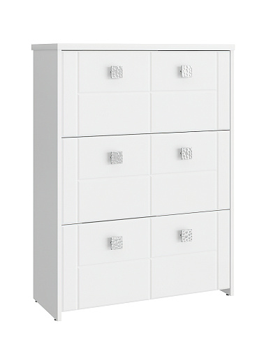 Шкаф под обувь Изабель ИЗ-55К белое дерево