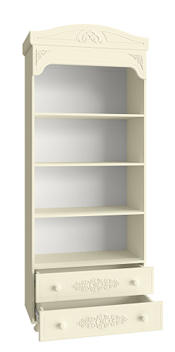 Шкаф-пенал открытый Ассоль плюс АС-3 ваниль