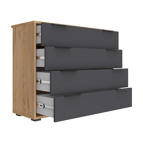 Комод Оптима ОП-04 дуб крафт золотой/графит