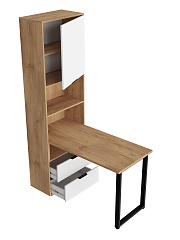 Стол рабочий Оптима ОП-20 дуб крафт золотой/меренга