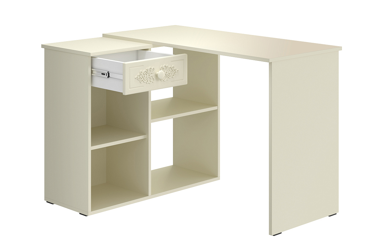 Стол угловой Ассоль плюс АС-67 ваниль