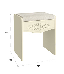 Банкетка Ассоль плюс АС-21 ваниль