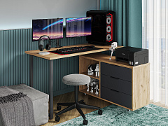 Тумба К-50 дуб крафт золотой/графит