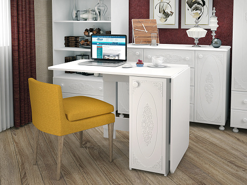 Стол раскладной СМ-5 белое дерево