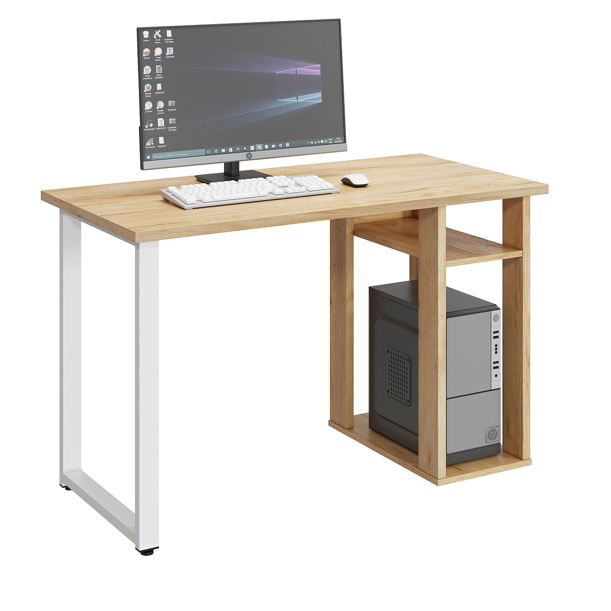 Стол С-611 (1200х600) дуб крафт золотой