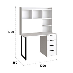 Полка П-101 белый структурный (1194*240)