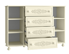 Тумба комбинированная Ассоль плюс АС-19 ваниль