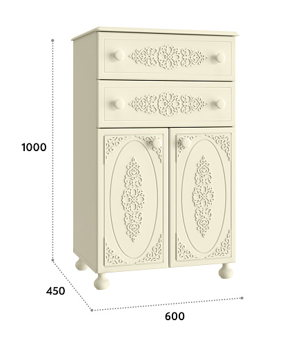 Комод Ассоль плюс АС-63 ваниль