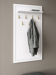 Вешалка Оливия ОЛ-15 (700х1300) белый бриллиант/бланж