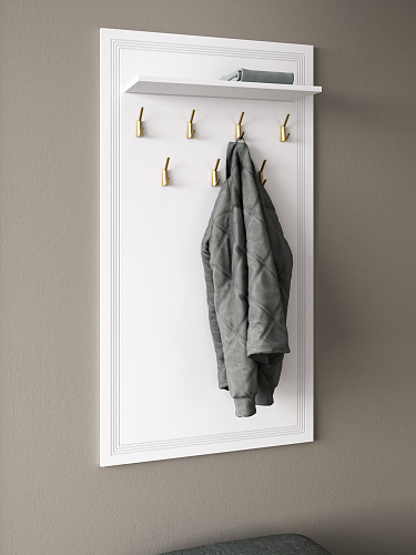 Вешалка Оливия ОЛ-15 (700х1300) белый бриллиант/бланж