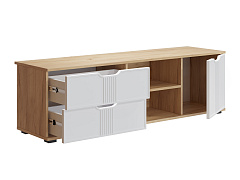 Тумба Эмилия ЭЛ-40 дуб крафт золотой/меренга