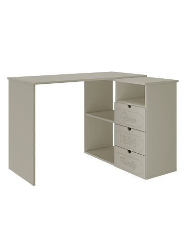 Стол угловой Дримстар ДС-5 глиняный серый/риолит