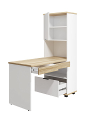 Стол рабочий Скайлайт СЛ-24 блэквуд ячменный/белый/меренга