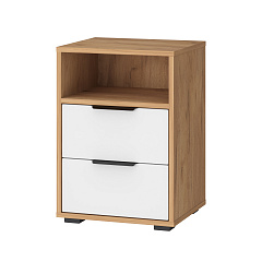 Тумба прикроватная Оптима ОП-07 дуб крафт золотой/меренга