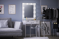 Зеркало ДримСтар ДС-40 белое дерево