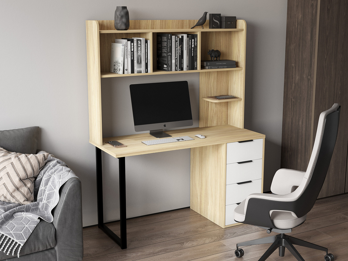 Полка П-102 блэквуд ячменный (1344*240)