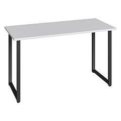 Стол С-600 белый структурный/каркас черный (1350х600)