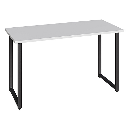Стол С-600 белый структурный/каркас черный (1350х600)