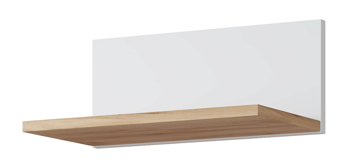 Полка Эмилия ЭЛ-9 дуб крафт золотой/меренга