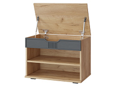 Тумба Эмилия ЭЛ-44 дуб крафт золотой/графит