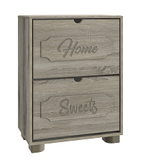 Тумба для обуви ДримСтар ДС-22 дуб эвок/дуб сонома темный