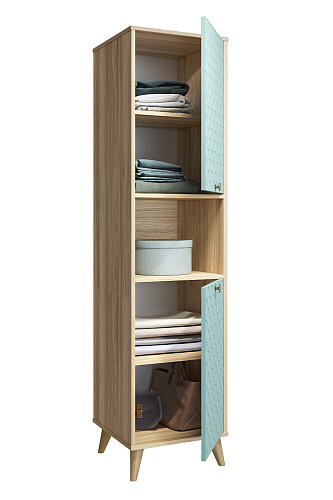 Пенал Велламо ВО-03 блэквуд ячменный/бирюза