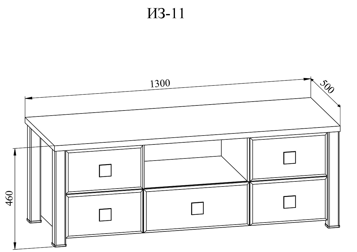 Тумба Изабель ИЗ-11 береза снежная