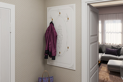 Вешалка Ассоль АС-22 белое дерево