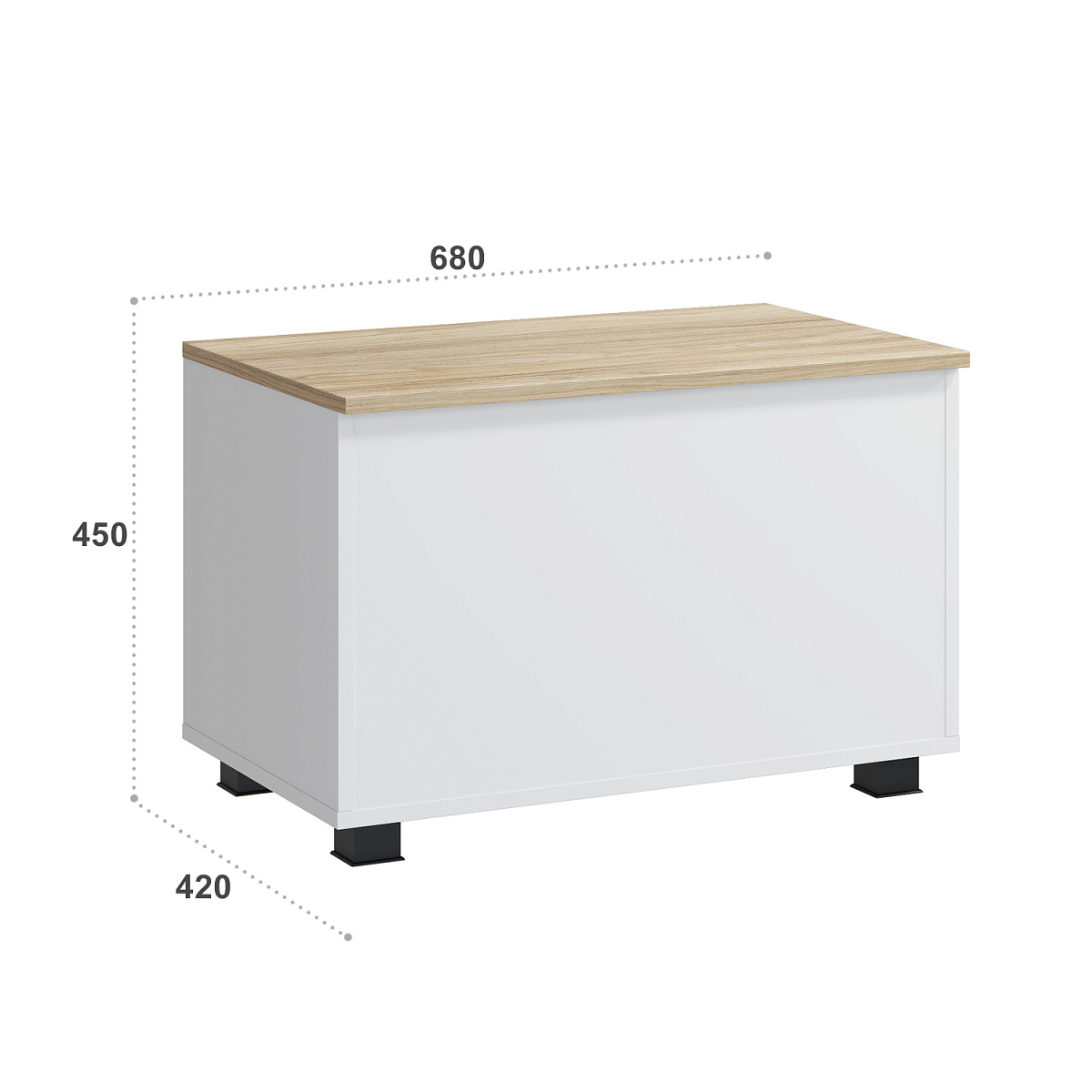 Ящик Скайлайт СЛ-60 блэквуд ячменный/белый