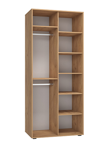 Шкаф для одежды Оптима ОП-01 дуб крафт золотой/меренга